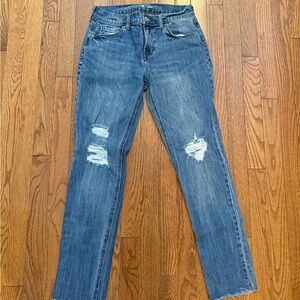 Old Navy Distressed Boyfriend Straight Jeans